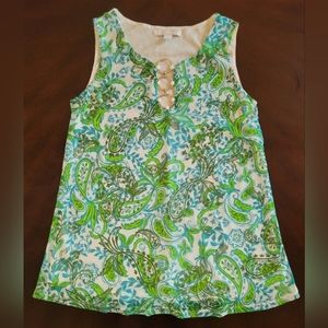 Women's Sleeveless Blouse, Juniper Lime Brand, Size S.